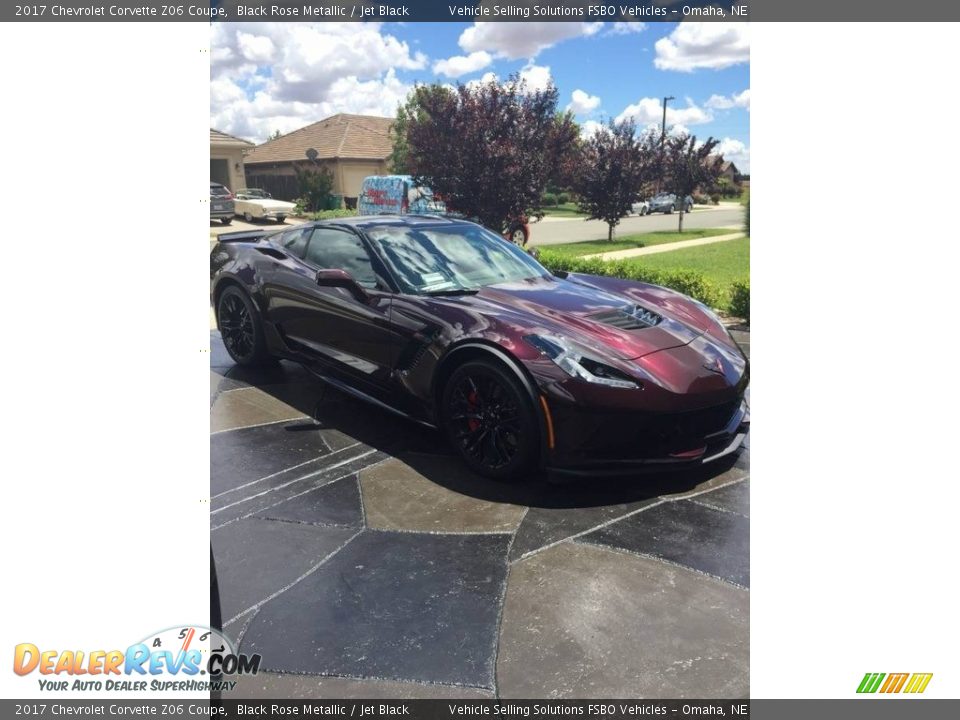 2017 Chevrolet Corvette Z06 Coupe Black Rose Metallic / Jet Black Photo #4