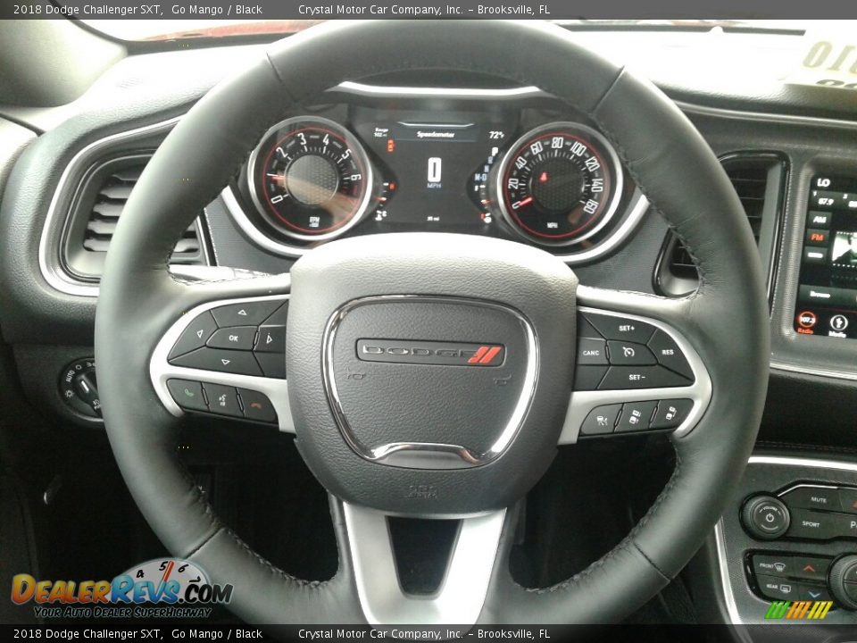 2018 Dodge Challenger SXT Go Mango / Black Photo #14