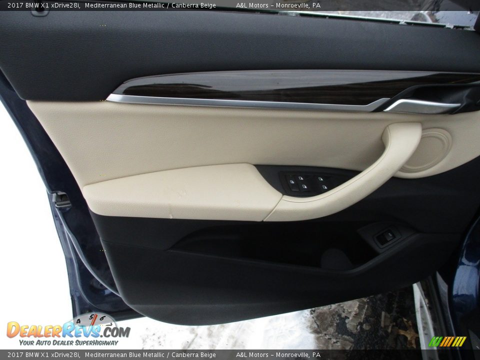 2017 BMW X1 xDrive28i Mediterranean Blue Metallic / Canberra Beige Photo #10