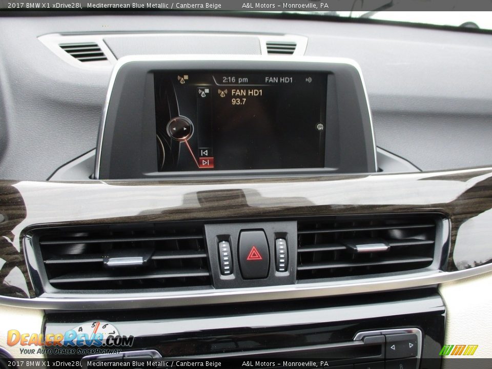 2017 BMW X1 xDrive28i Mediterranean Blue Metallic / Canberra Beige Photo #17
