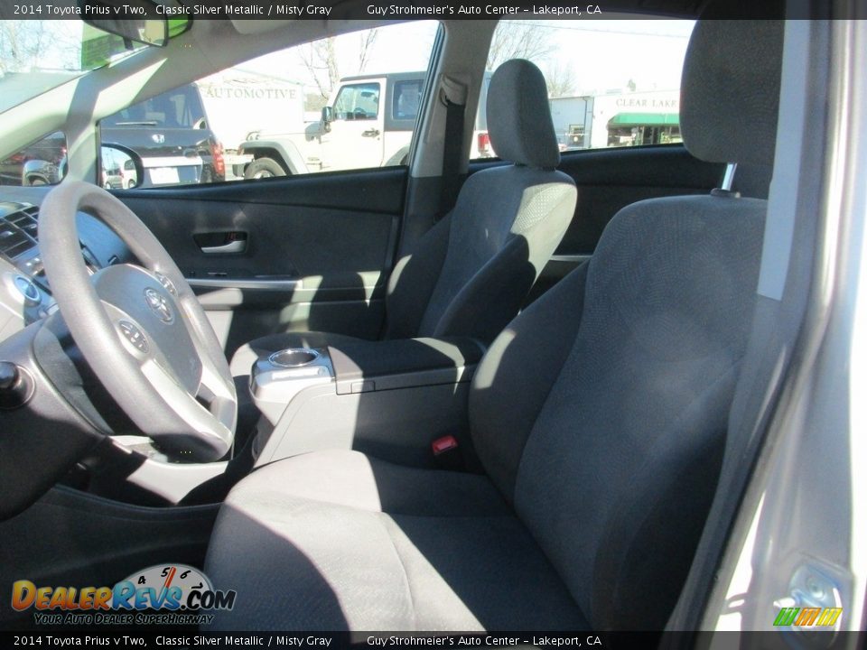 2014 Toyota Prius v Two Classic Silver Metallic / Misty Gray Photo #8