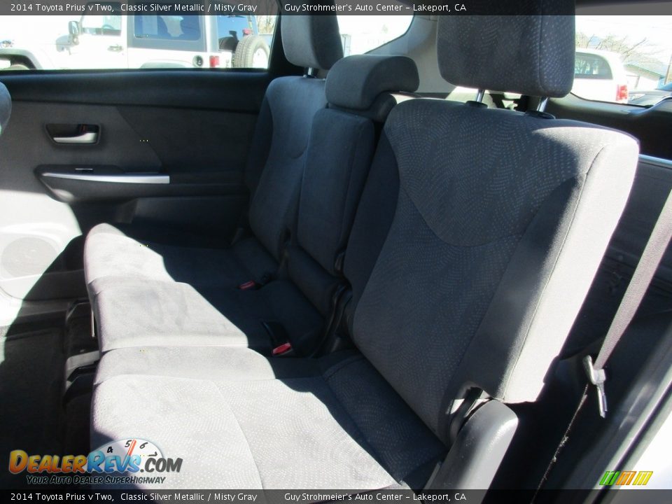 2014 Toyota Prius v Two Classic Silver Metallic / Misty Gray Photo #9