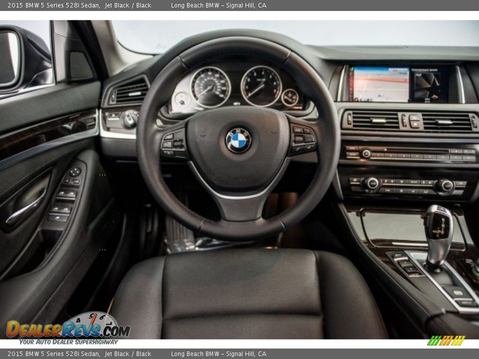 2015 BMW 5 Series 528i Sedan Jet Black / Black Photo #4