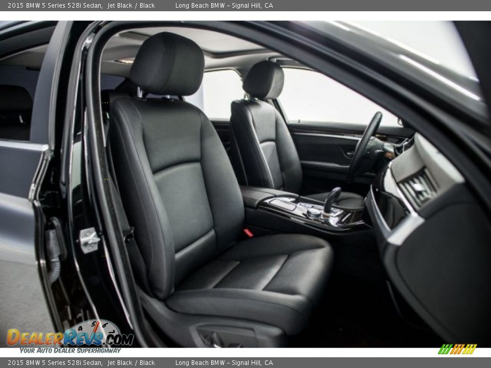 2015 BMW 5 Series 528i Sedan Jet Black / Black Photo #7