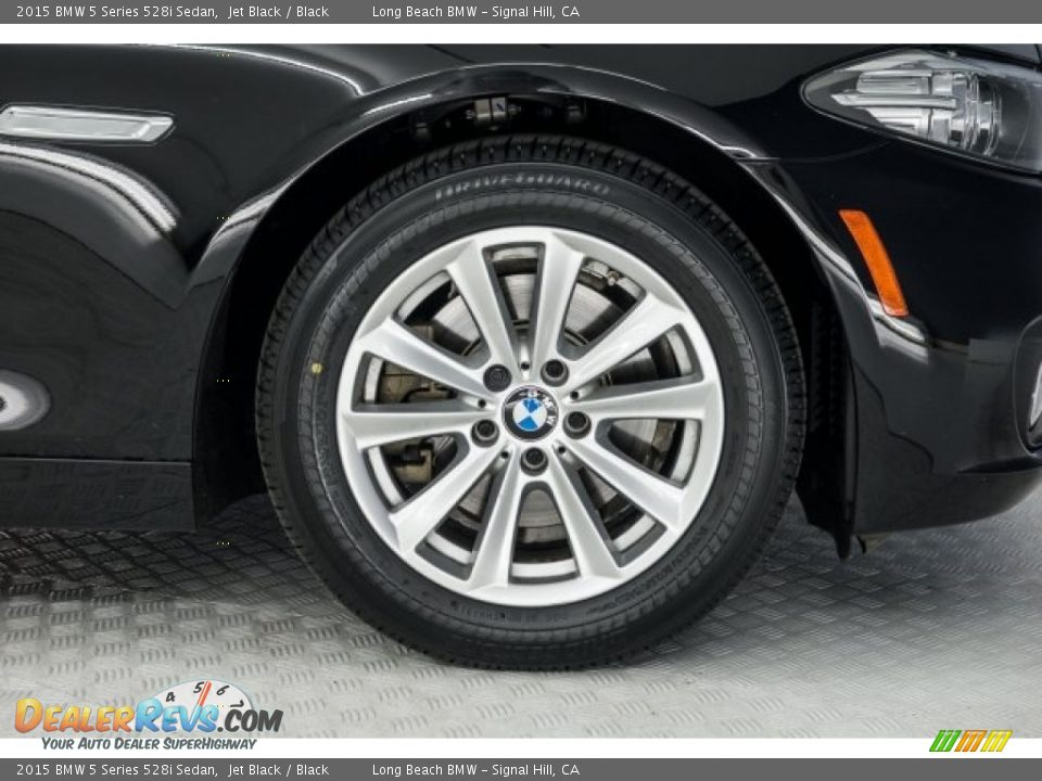 2015 BMW 5 Series 528i Sedan Jet Black / Black Photo #8