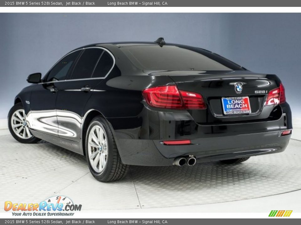2015 BMW 5 Series 528i Sedan Jet Black / Black Photo #10