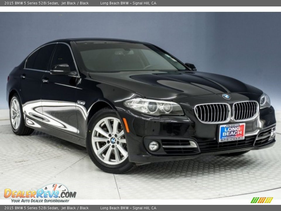 2015 BMW 5 Series 528i Sedan Jet Black / Black Photo #12