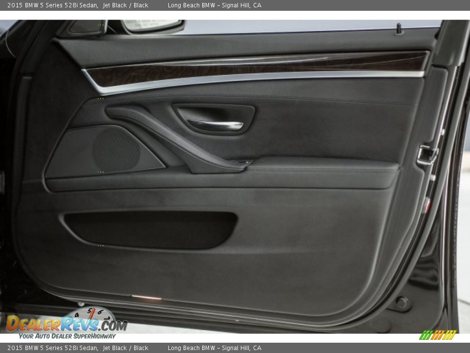 2015 BMW 5 Series 528i Sedan Jet Black / Black Photo #23