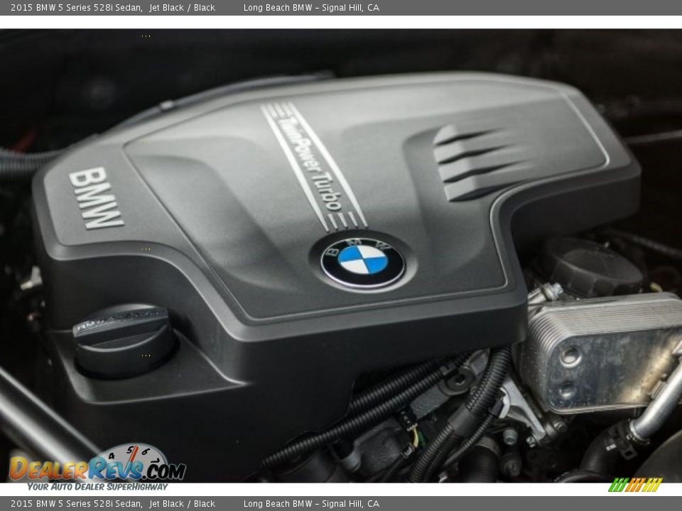 2015 BMW 5 Series 528i Sedan Jet Black / Black Photo #24