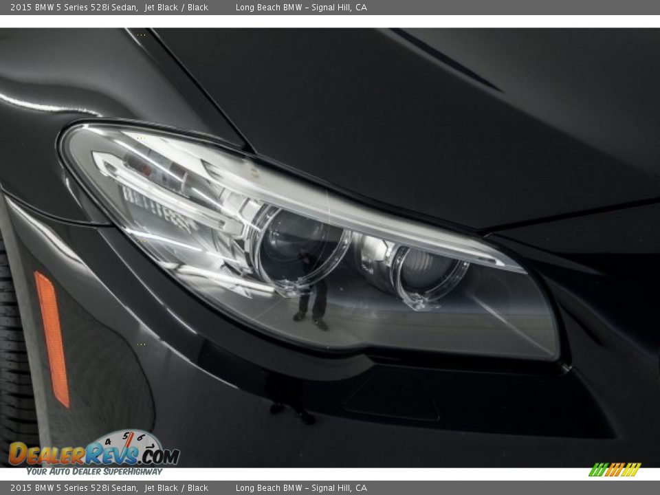 2015 BMW 5 Series 528i Sedan Jet Black / Black Photo #25