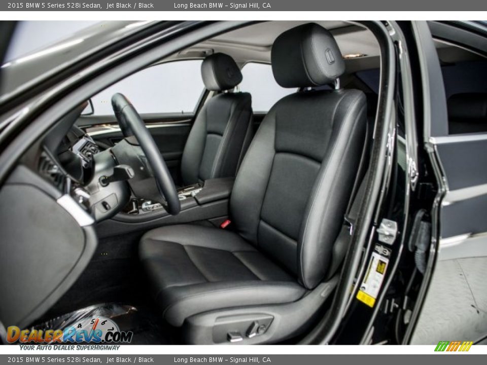 2015 BMW 5 Series 528i Sedan Jet Black / Black Photo #28