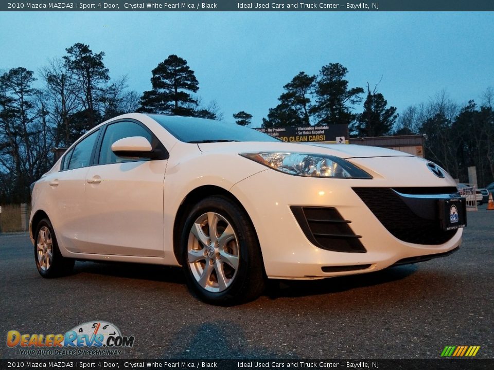 2010 Mazda MAZDA3 i Sport 4 Door Crystal White Pearl Mica / Black Photo #1