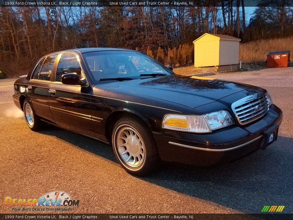 1999 Ford Crown Victoria LX Black / Light Graphite Photo #1