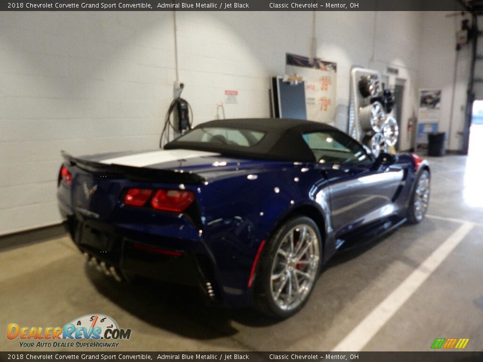2018 Chevrolet Corvette Grand Sport Convertible Admiral Blue Metallic / Jet Black Photo #4