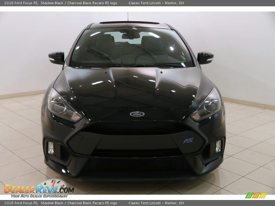 2016 Ford Focus RS Shadow Black / Charcoal Black Recaro RS logo Photo #2