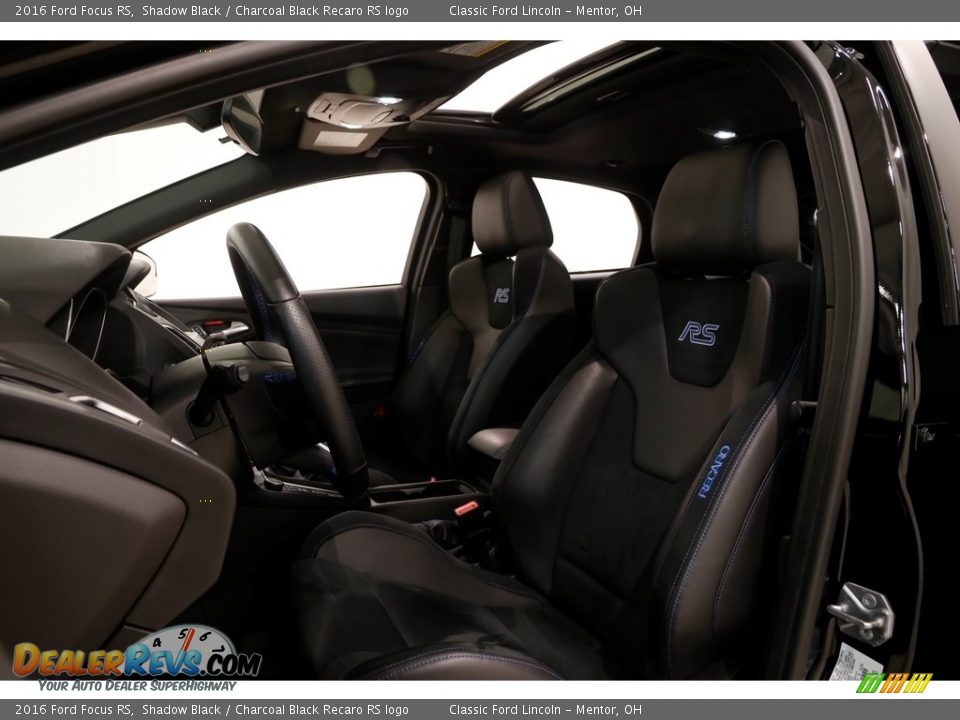 2016 Ford Focus RS Shadow Black / Charcoal Black Recaro RS logo Photo #5