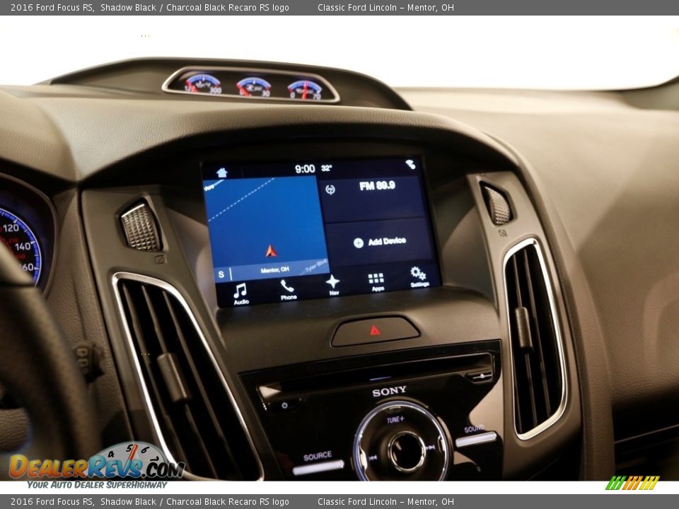 2016 Ford Focus RS Shadow Black / Charcoal Black Recaro RS logo Photo #9