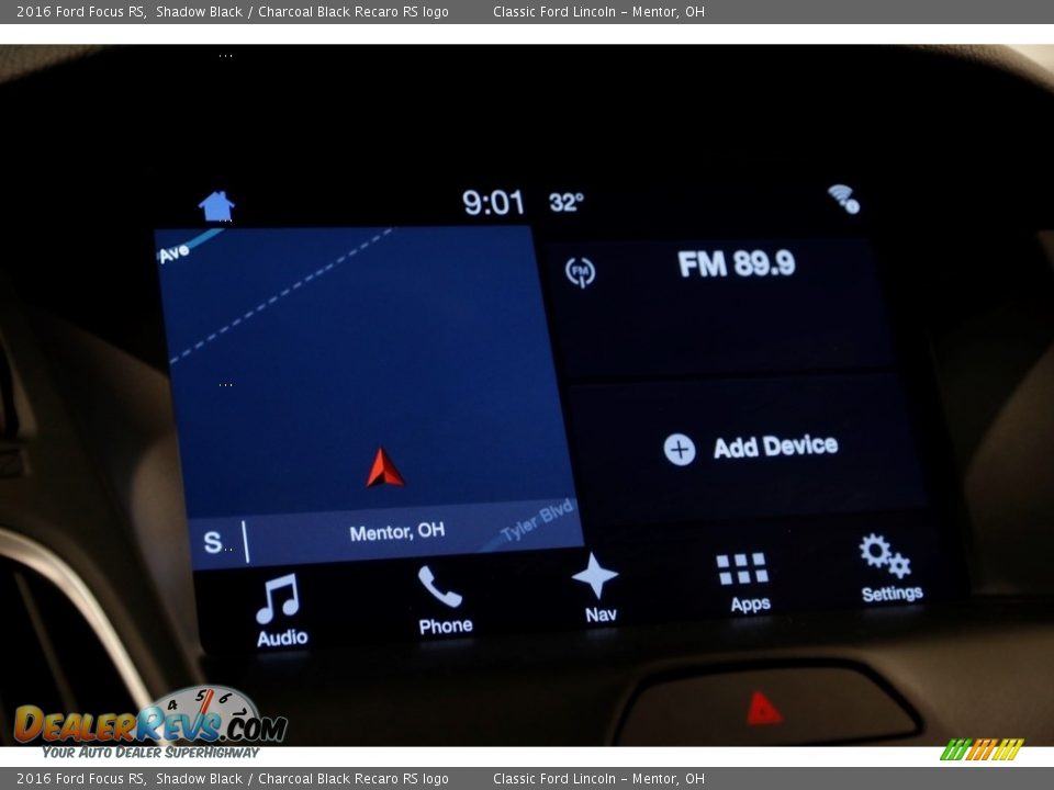 2016 Ford Focus RS Shadow Black / Charcoal Black Recaro RS logo Photo #10