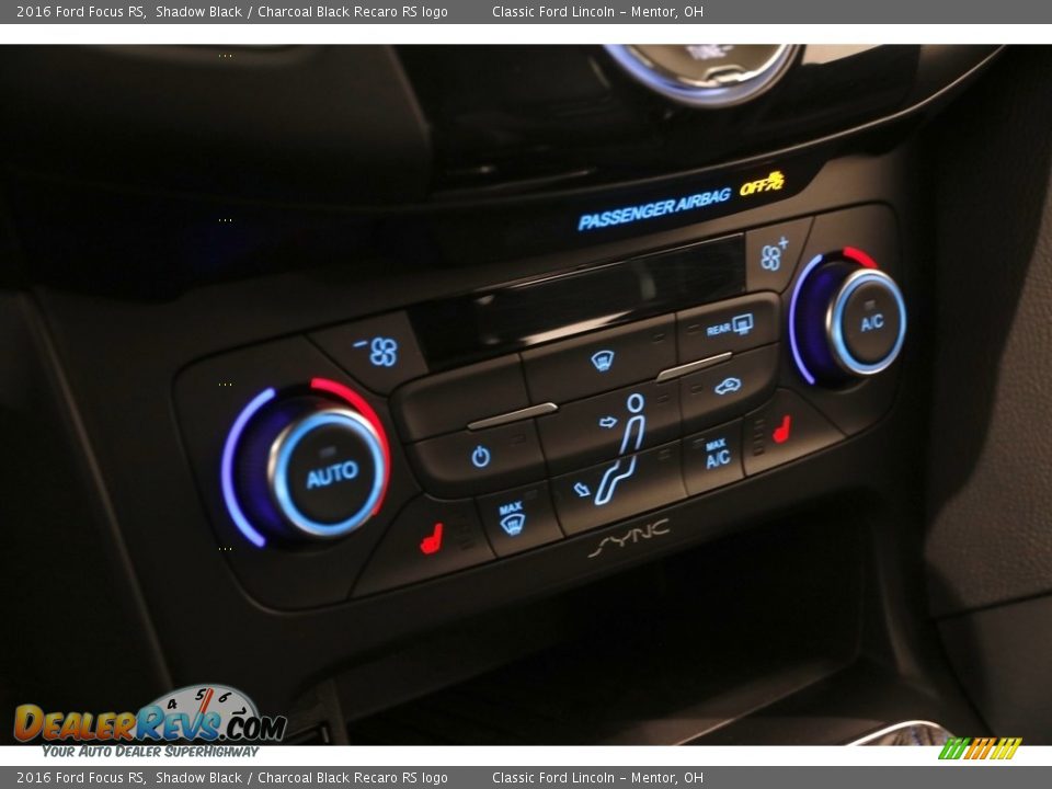 2016 Ford Focus RS Shadow Black / Charcoal Black Recaro RS logo Photo #13