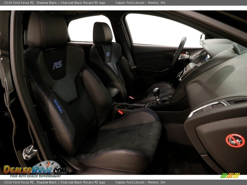2016 Ford Focus RS Shadow Black / Charcoal Black Recaro RS logo Photo #16