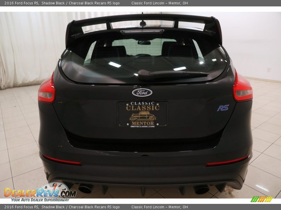 2016 Ford Focus RS Shadow Black / Charcoal Black Recaro RS logo Photo #19