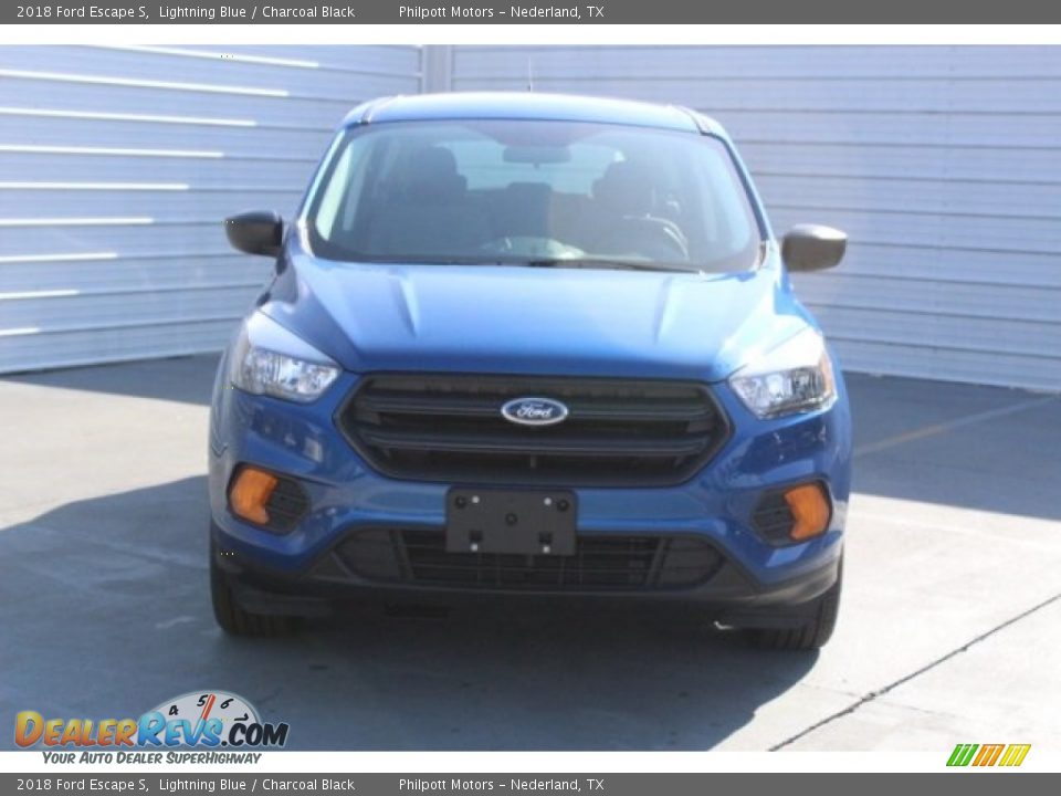 2018 Ford Escape S Lightning Blue / Charcoal Black Photo #2