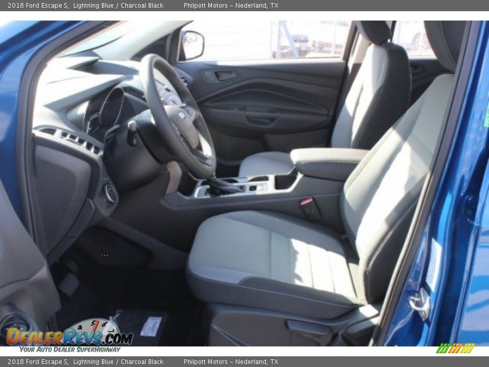 2018 Ford Escape S Lightning Blue / Charcoal Black Photo #13