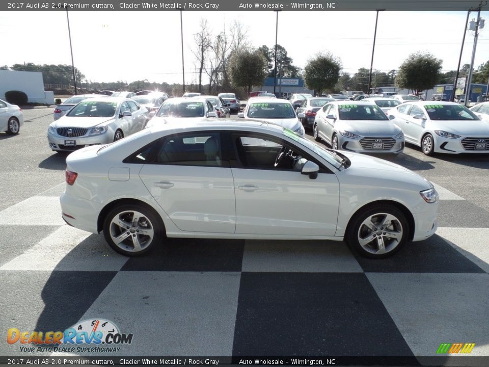 2017 Audi A3 2.0 Premium quttaro Glacier White Metallic / Rock Gray Photo #3