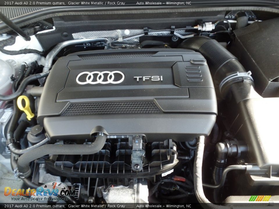 2017 Audi A3 2.0 Premium quttaro Glacier White Metallic / Rock Gray Photo #6