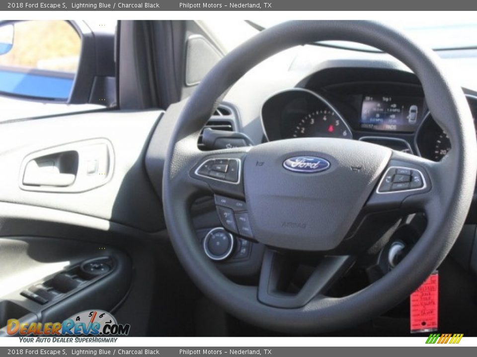 2018 Ford Escape S Lightning Blue / Charcoal Black Photo #25