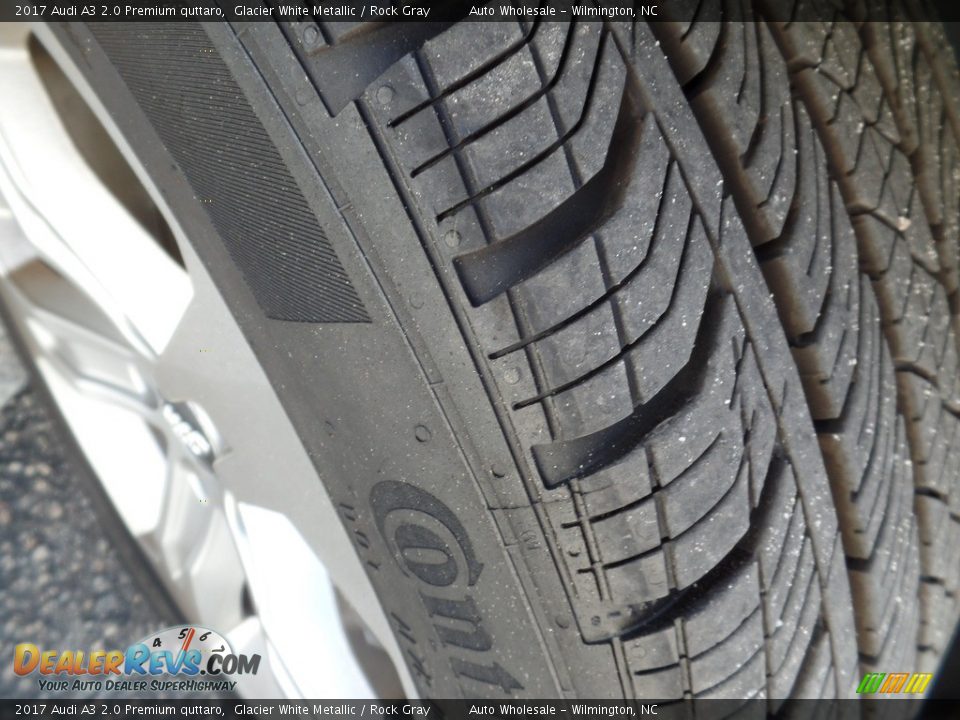 2017 Audi A3 2.0 Premium quttaro Glacier White Metallic / Rock Gray Photo #8