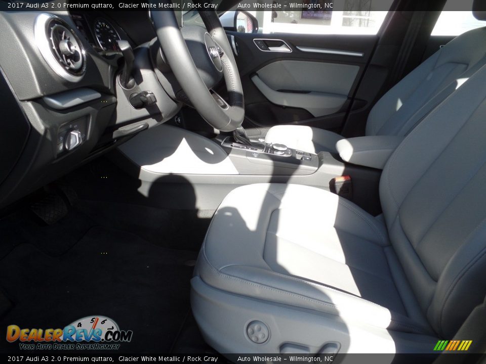 2017 Audi A3 2.0 Premium quttaro Glacier White Metallic / Rock Gray Photo #10