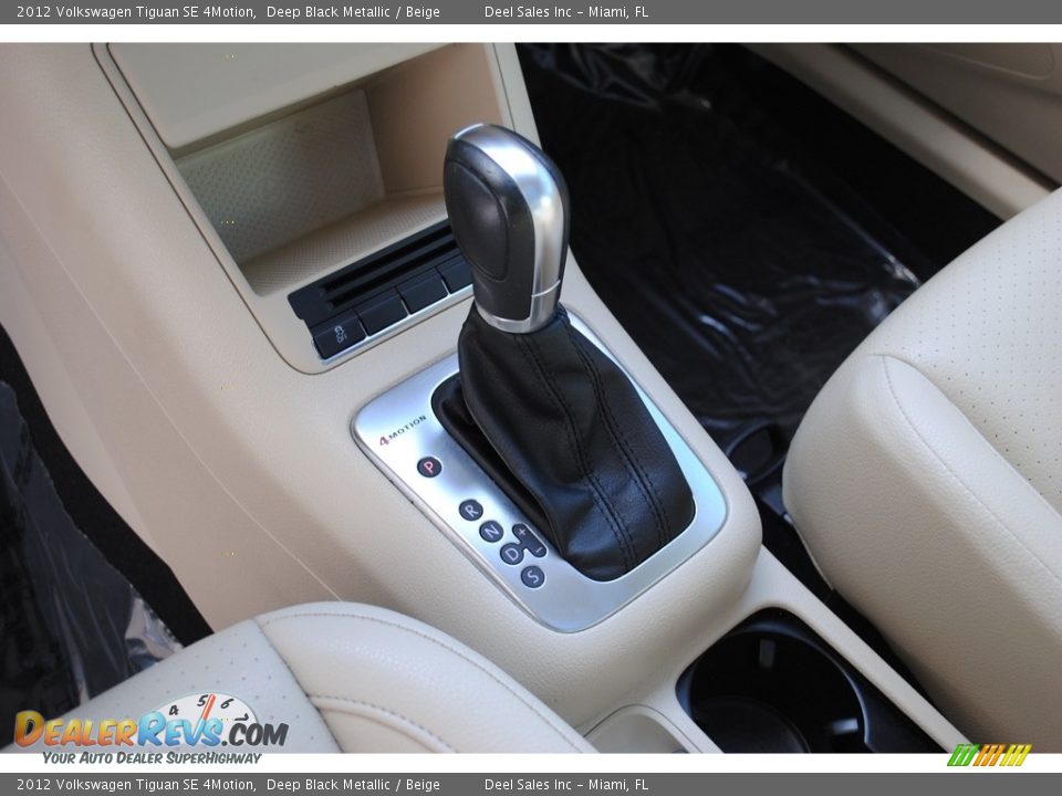 2012 Volkswagen Tiguan SE 4Motion Deep Black Metallic / Beige Photo #15