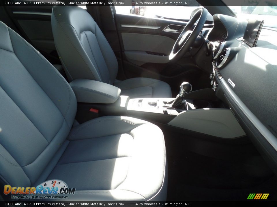 2017 Audi A3 2.0 Premium quttaro Glacier White Metallic / Rock Gray Photo #13