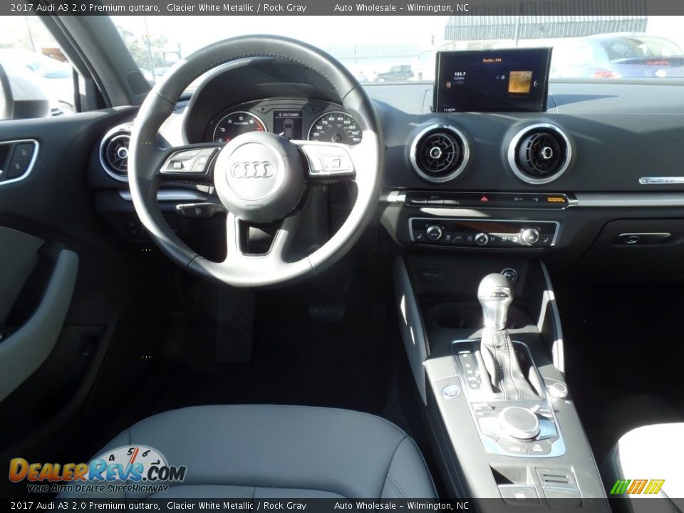 2017 Audi A3 2.0 Premium quttaro Glacier White Metallic / Rock Gray Photo #15