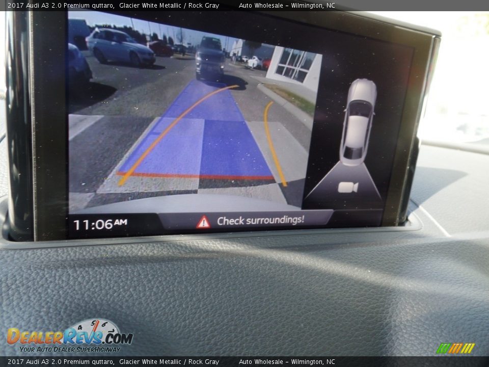 2017 Audi A3 2.0 Premium quttaro Glacier White Metallic / Rock Gray Photo #18