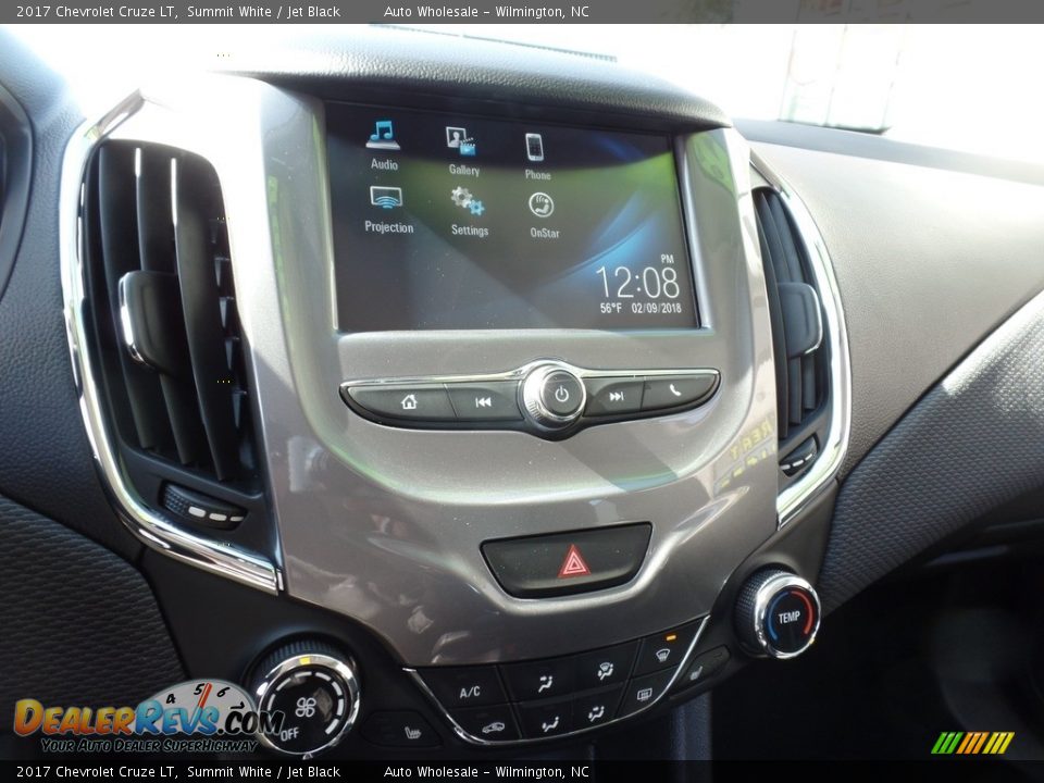 2017 Chevrolet Cruze LT Summit White / Jet Black Photo #17