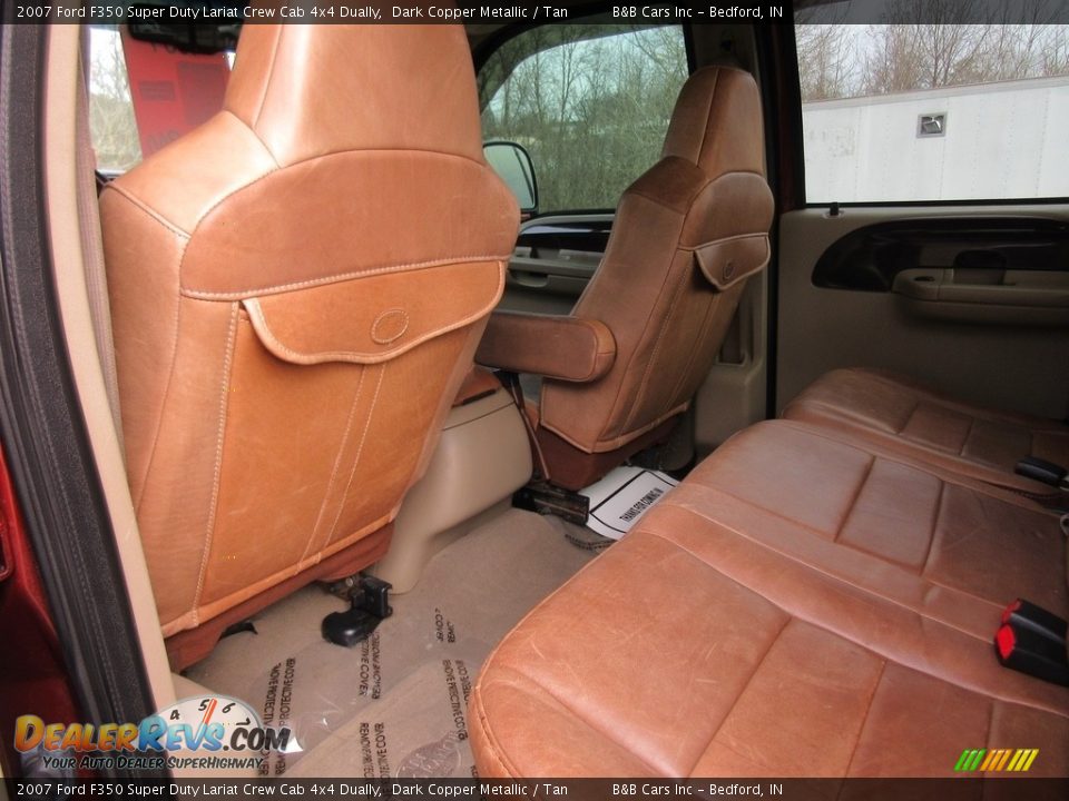 2007 Ford F350 Super Duty Lariat Crew Cab 4x4 Dually Dark Copper Metallic / Tan Photo #22