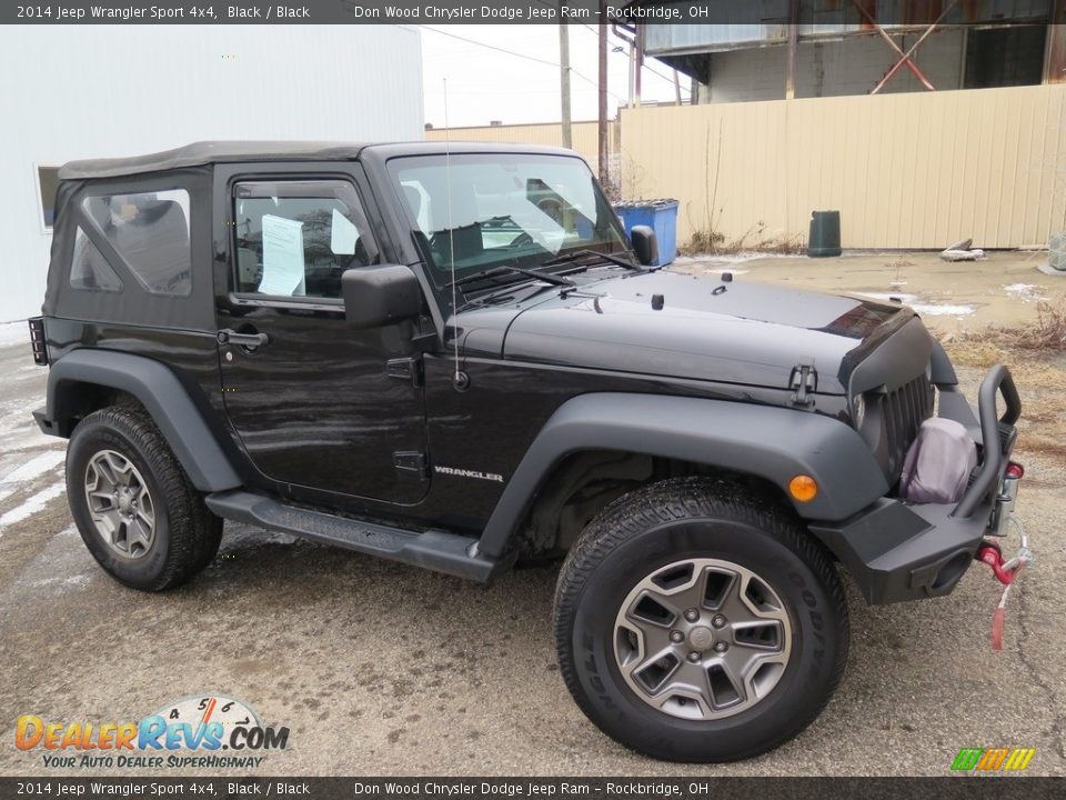 2014 Jeep Wrangler Sport 4x4 Black / Black Photo #2