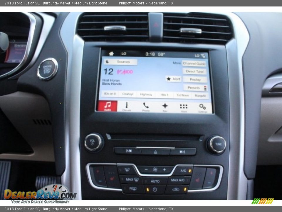 2018 Ford Fusion SE Burgundy Velvet / Medium Light Stone Photo #19