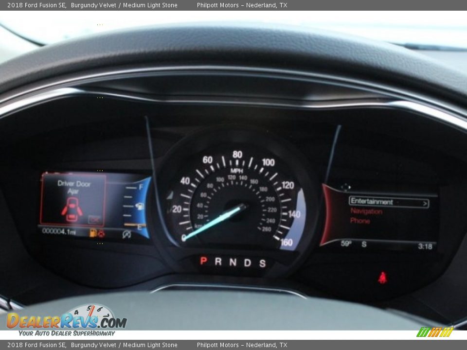 2018 Ford Fusion SE Burgundy Velvet / Medium Light Stone Photo #25