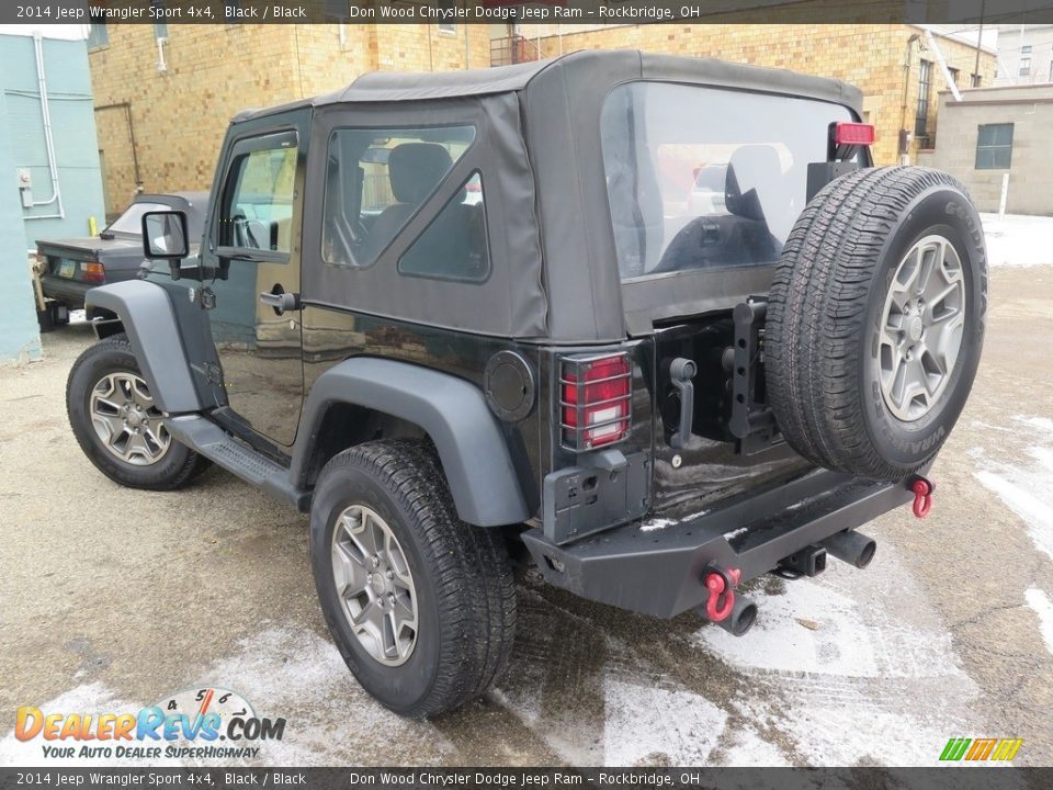 2014 Jeep Wrangler Sport 4x4 Black / Black Photo #9