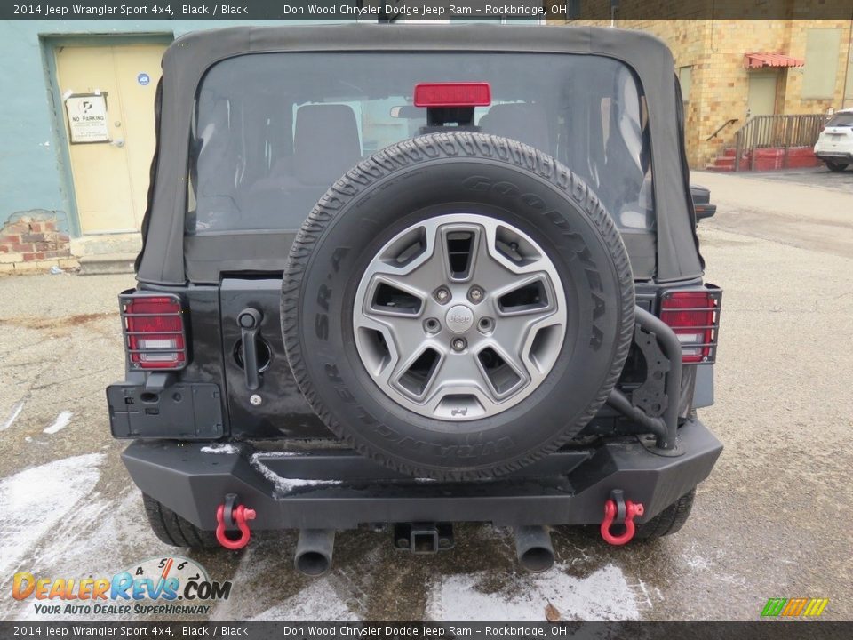 2014 Jeep Wrangler Sport 4x4 Black / Black Photo #10