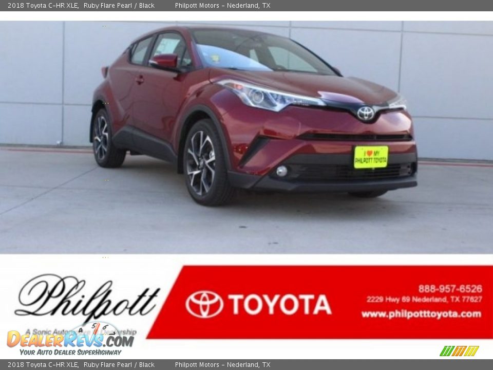 2018 Toyota C-HR XLE Ruby Flare Pearl / Black Photo #1