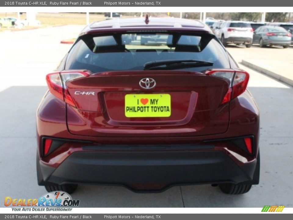 2018 Toyota C-HR XLE Ruby Flare Pearl / Black Photo #7