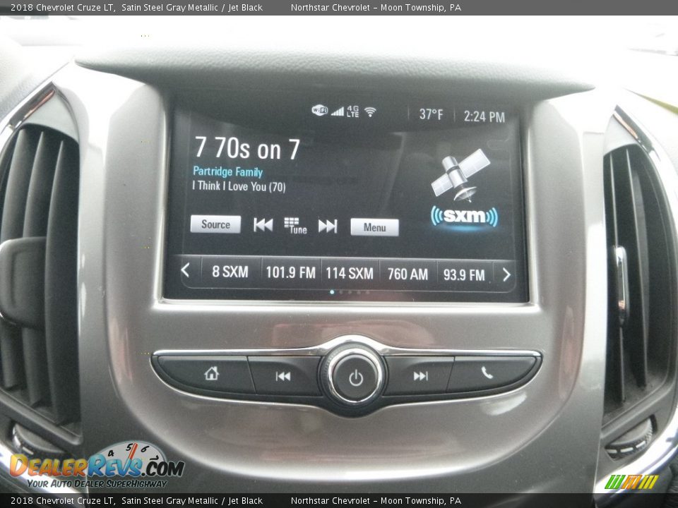 2018 Chevrolet Cruze LT Satin Steel Gray Metallic / Jet Black Photo #18