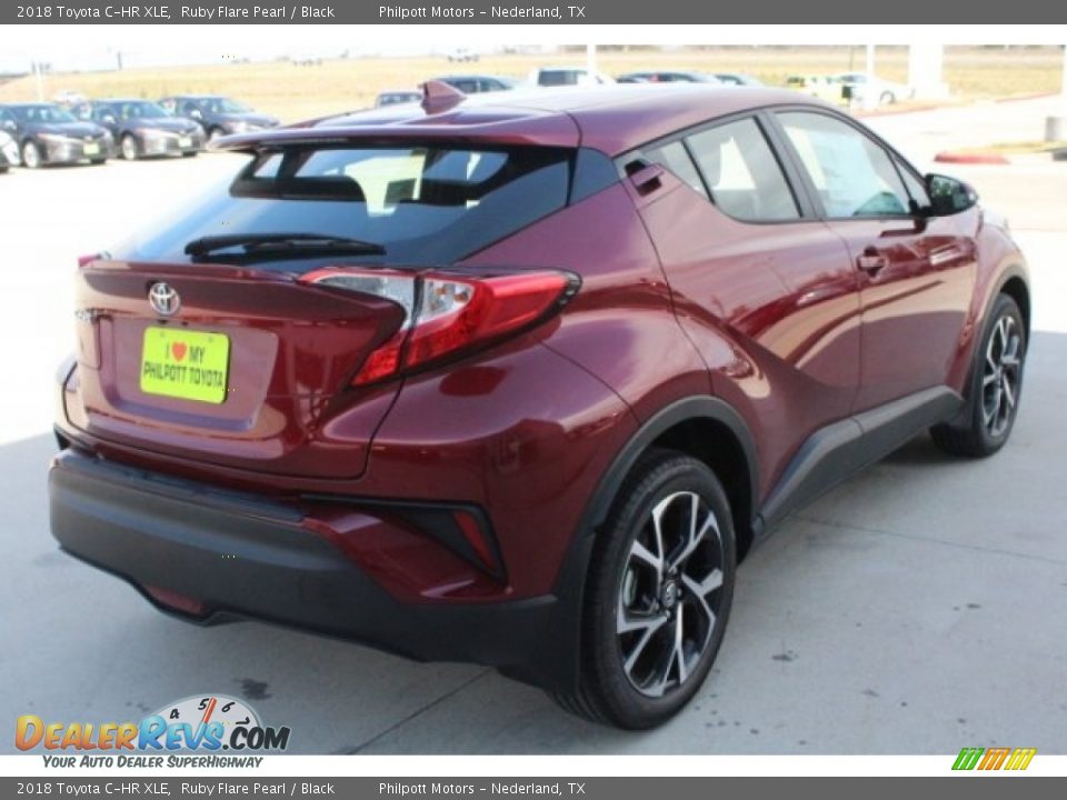 2018 Toyota C-HR XLE Ruby Flare Pearl / Black Photo #8