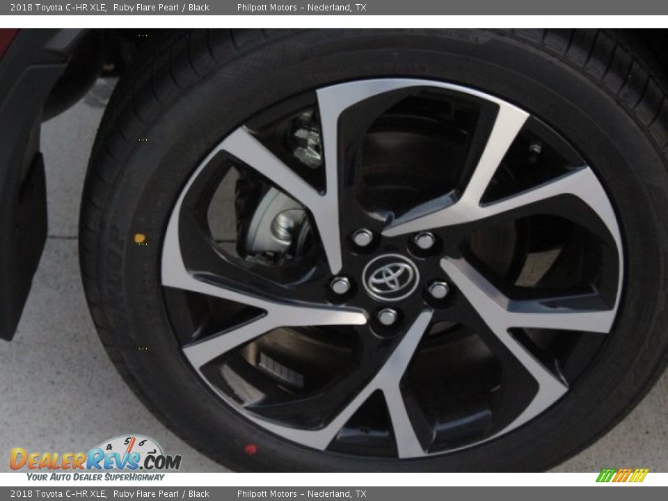 2018 Toyota C-HR XLE Ruby Flare Pearl / Black Photo #9