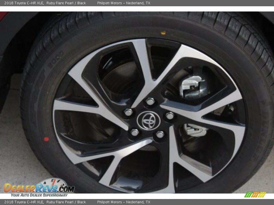 2018 Toyota C-HR XLE Ruby Flare Pearl / Black Photo #10