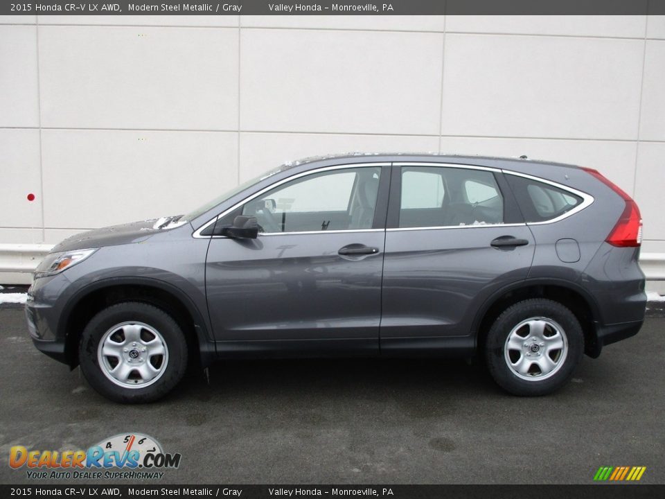 2015 Honda CR-V LX AWD Modern Steel Metallic / Gray Photo #2
